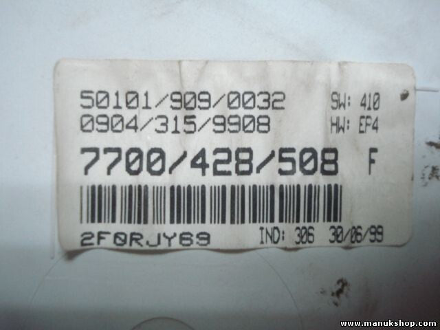Kombiinstrument Tacho Renault Clio JAEGER 7700428508F 7700428508 501019090032