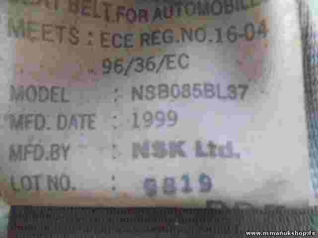 Sicherheitsgurt Gurt vorne links  Suzuki Jimny 1998-2009 8494081AG NSB085BL37