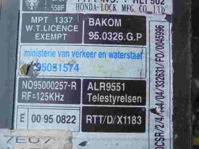 Steuergerät Wegfahrsperre Alarmmodul Honda NL95051574 N095000257-R