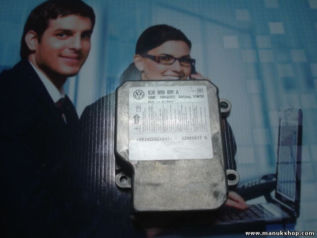 Airbagsensor Airbagsteuergerät Skoda Fabia INDEX (09) 1C0909601A 5WK43123