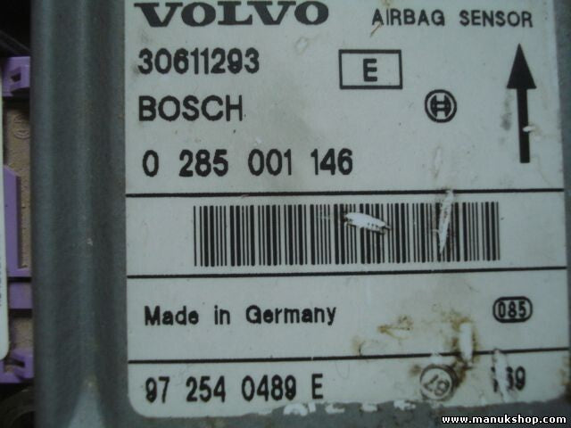 Airbagsensor Airbagsteuergerät Volvo S40 V40 30611293 0285001146 972540489E