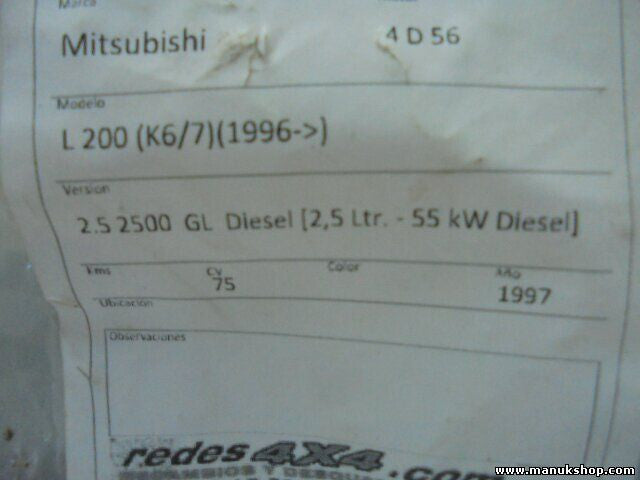 Fensterheber elektrisch hinten rechts Mitsubishi L-200 Pajero Sport K90 MR144538