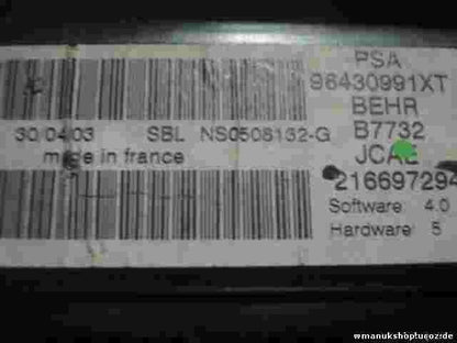 Klimabedienteil Peugeot 307 JOHNSON CONTROLS 96430991XT 96 430 991 XT 216697294