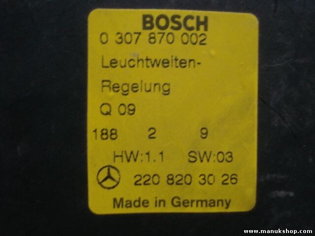 Steuergerät Lampenkontrolle Mercedes W220 K08 S500 S430 2208203026 0307870002
