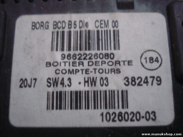 Bordcomputer Citroen Beringo C4 9662226080