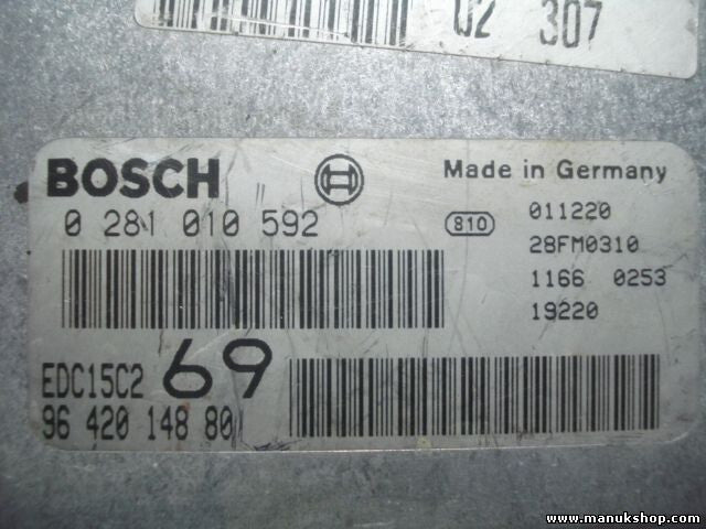Motorsteuergerät Peugeot 306 Citroen Xsara 2.0 HDI 9642014880 BOSCH 0281010592