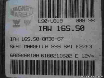 Motorsteuergerät Seat Marbella 6A0906018A 6160211602E IAW16SS0 IAW 16S.S0