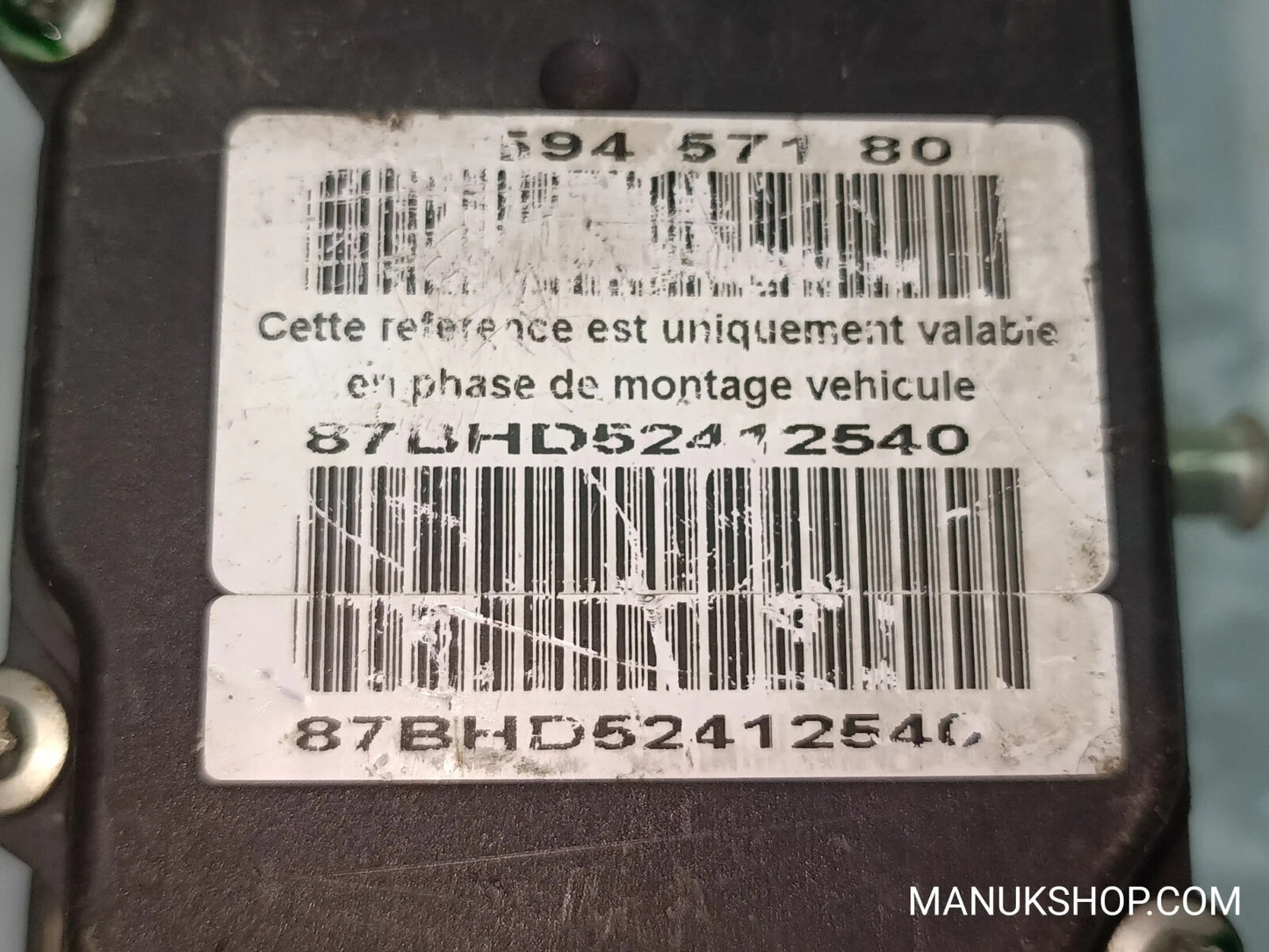 ABS Hydraulikblock Peugeot Citroen BOSCH 0265800395 0 265 800 395 58801 G2506