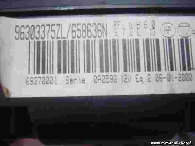 Klimabedienteil Peugeot 406 96303375ZL 96 303 375 ZL 658636N