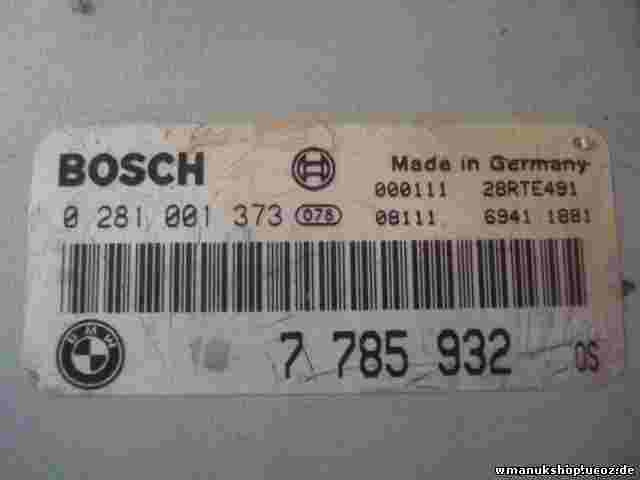 Motorsteuergerät BMW E39 0281001373 7785932 28RTE491 BOSCH 0281001373
