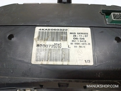 Kombiinstrument Tacho Renault Megane 8200720313L VP5RPF14B115-BR 2RPF10A855AE