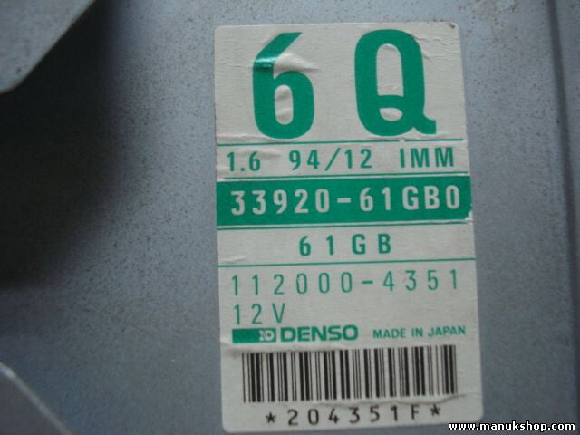 Motorsteuergerät Suzuki Baleno 1.6 12V 94/12 IMM 61GB 1120004351 3392061GB0