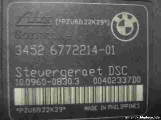 ABS Hydraulikblock BMW E90 3451677221301 3451677221401 10096008303 10020602504