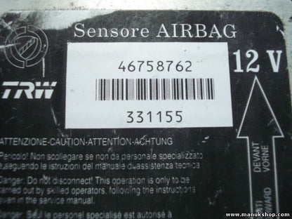 Airbagsensor Airbagsteuergerät Fiat Punto 1993-2005 46758762 0046758762 331155