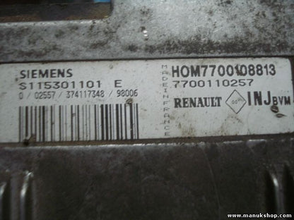 Motorsteuergerät Renault Kangoo HOM7700108813 7700110257 S115301101E