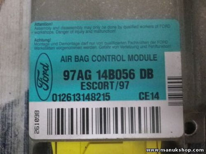 Airbagsensor Airbagsteuergerät Ford Escort 97 97AG14B056DB 97AG 14B056 DB CE14