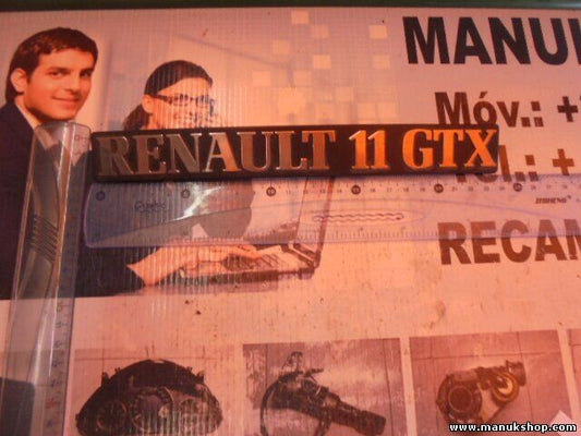 Emblem Logo  RENAULT 11 GTX