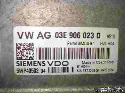 Motorsteuergerät Skoda Fabia Seat Ibiza 1.2 03E906023D SIEMENS VDO 5WP4050204