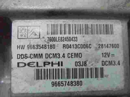 Motorsteuergerät Citroen Peugeot 9663548180 HW9663548180 9665748380 R0413C006C