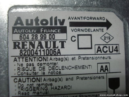Airbagsensor Airbagsteuergerät Renault Megane AA ACU4 8200411006A