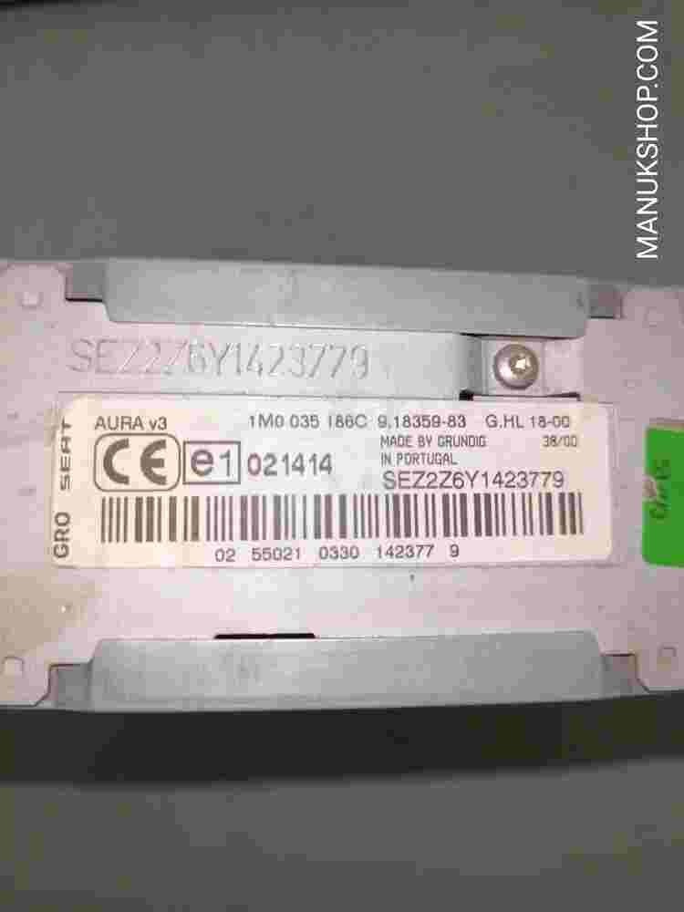 Radio CD Seat Toledo II Leon I Audi A4 1M0035186C 1M0 035 186C 91835983