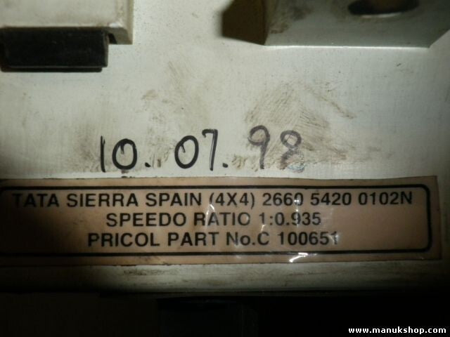 Kombiinstrument Tacho Tata Sierra 266054200102N 1:0.935 C10065