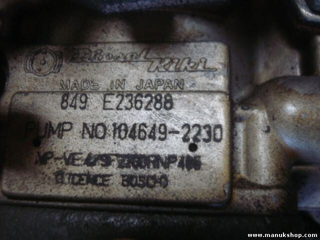 Dieselpumpe Einspritzpumpe Nissan Bluebird 16700D9700 ZEXEL 1046492230