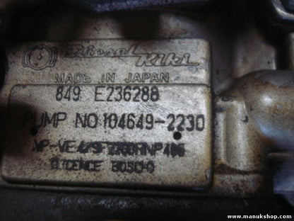 Dieselpumpe Einspritzpumpe Nissan Bluebird 16700D9700 ZEXEL 1046492230