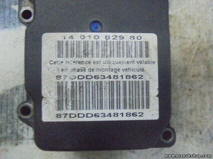 ABS Steuergerät Expert Citroen Dispatch Scudo Mk2 1.6HDI 1401082980 0265800427