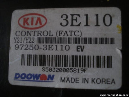 Klimabedienteil Kia Sorento DOOWON 972503E110 97250-3E110
