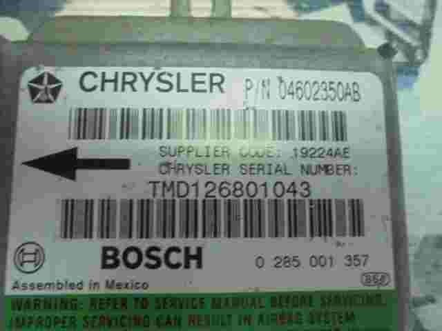 Airbagsensor Airbagsteuergerät Chrysler 300M (LR) 3.5 V6 04602350AB   0285001357