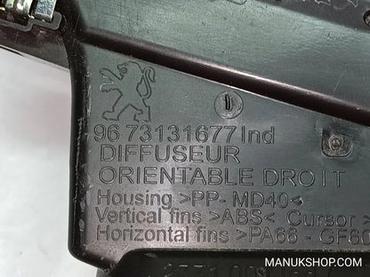 Lüftungsdüse  Peugeot 208 9673131677