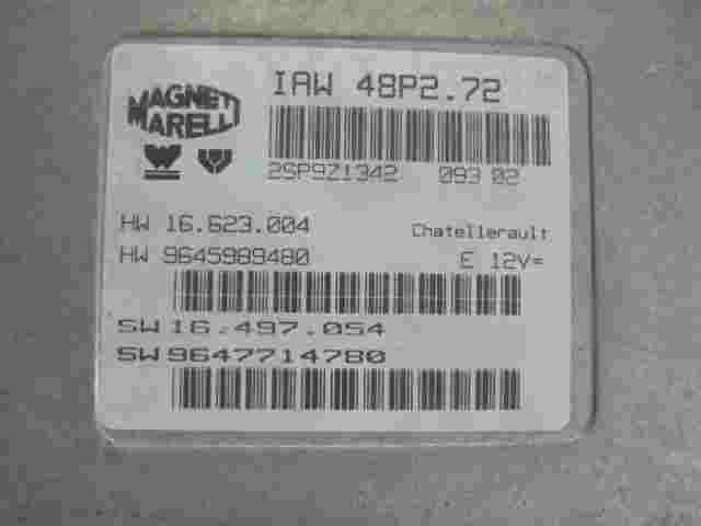 Motorsteuergerät Citroen IAW48P272 16623004 HW9645989480 SW9647714780 9647714780