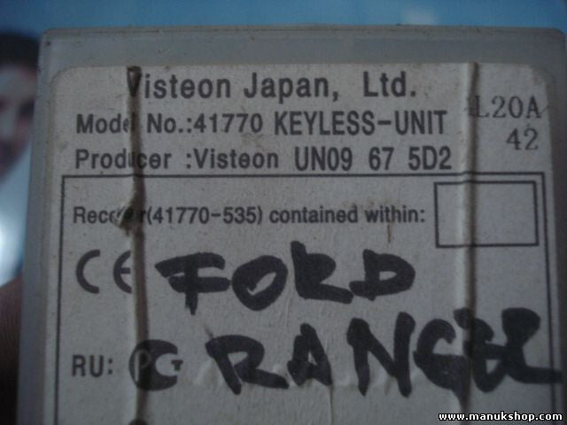 Komfortsteuergerät KSG Mazda BT-50 Ford Ranger Mazda BT-50 UN09675D2 41770535