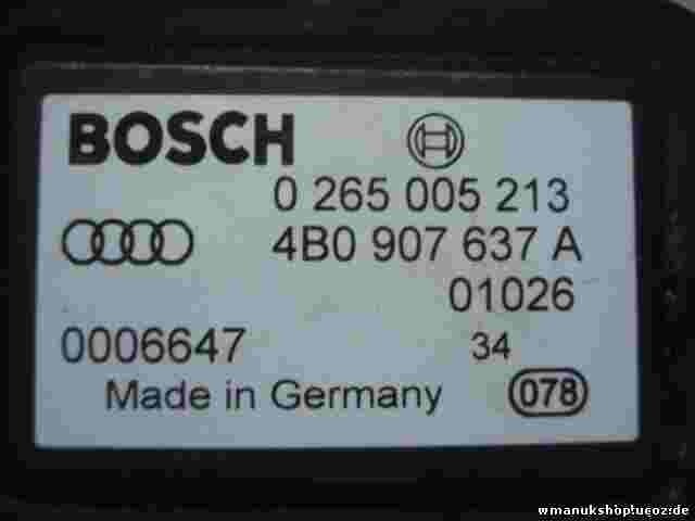 Drehratensensor ESP  Audi A6 4B0907637A 4BO907637A BOSCH 0265005213