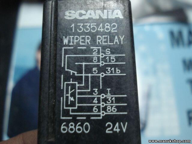 Wischerrelais Scania 6860 24V 1335482