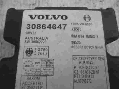 Steuergerät Wegfahrsperre Alarmmodul Volvo S40 V40 98W22 30864647 F005V00060