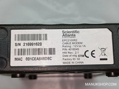 Netzkabel Modem Scientific Atlanta  001CEA848D8C 216991620 EPC2100R2 4018545