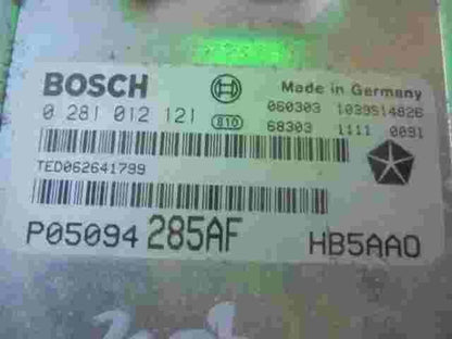 Motorsteuergerät Chrysler Voyager 2.8  P05094285AF HB5AA0 1039S14826 0281012121