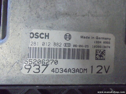 Motorsteuergerät Alfa Romeo 147 1.9 JTDM 0281012882 9374D34A3ADM 55206270 BOSCH