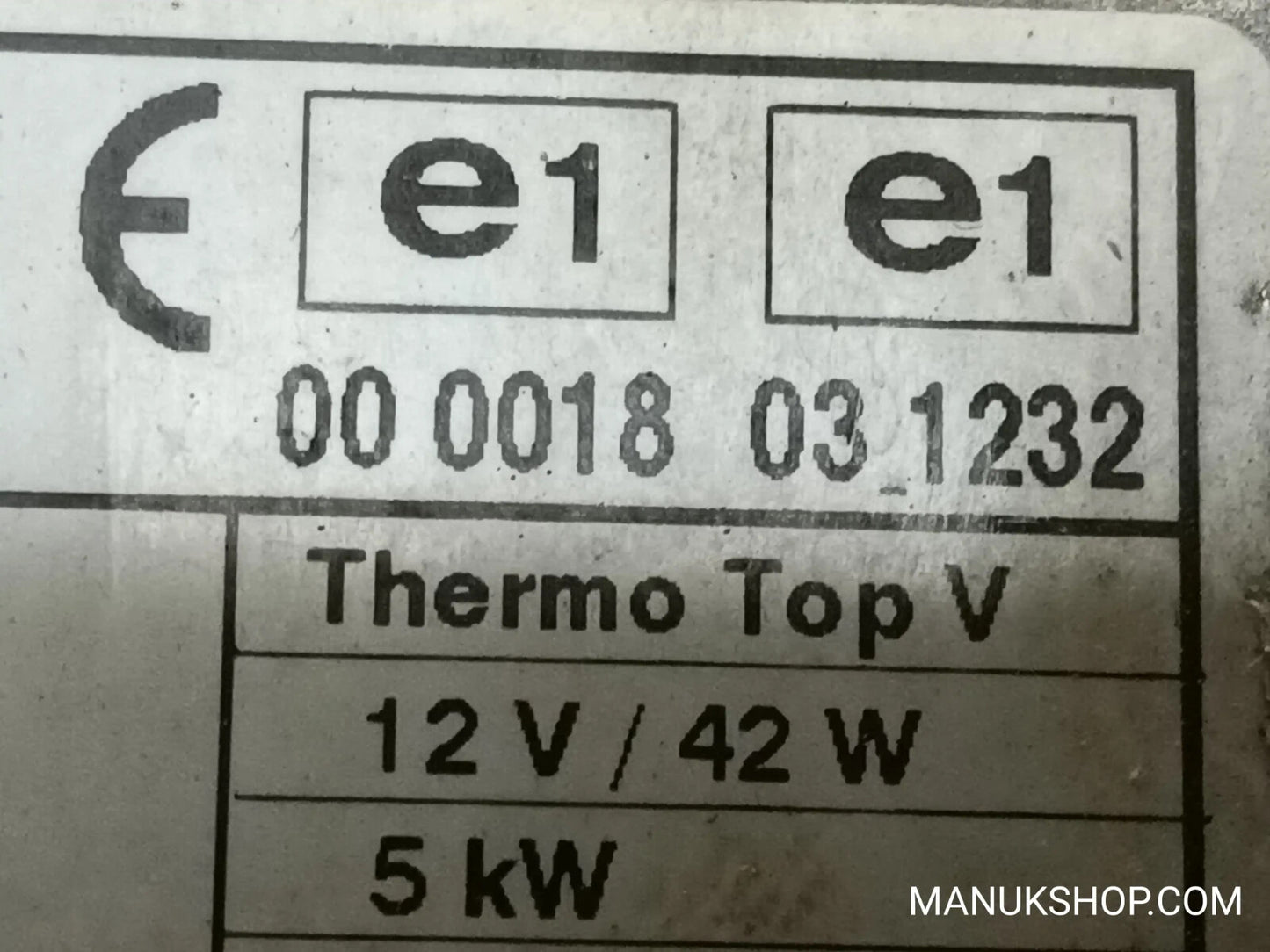 Standheizung Webasto Thermo Top VW Touran 0000180312322 00 0018 03 12322 12V/24V