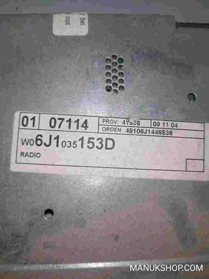 Multi-Info-Display Radio Seat Ibiza IV 6J W06J1035153D 6J1035153D 49106J1446536