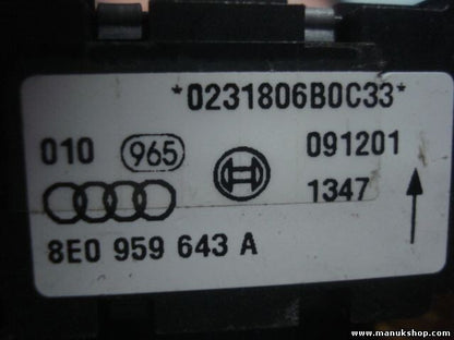 Airbagsensor Airbagsteuergerät Audi A4 B6 A6 4B 1.9 8E0959643A 8EO959643A