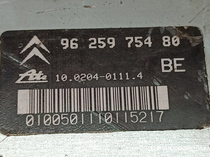ABS Hydraulikblock Citroen Xantia EWU8L12B19 10094811033 3X9433 9625975480