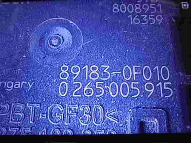 Airbagsensor Airbagsteuergerät Toyota Avensis 891830F010 BOSCH 0265005915