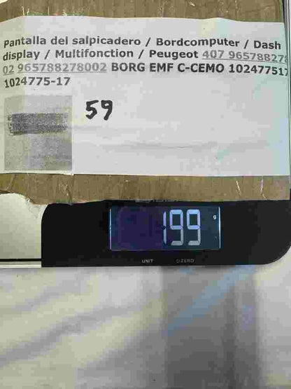 Bordcomputer Peugeot 407 9657882780-02 965788278002 BORG EMF C-CEMO 102477517