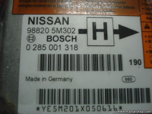 Airbagsensor Airbagsteuergerät Nissan Almera (182 ) 988205M302H 98820 5M302 H