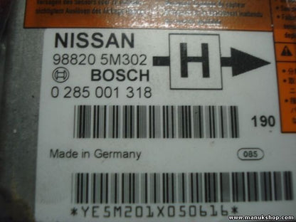 Airbagsensor Airbagsteuergerät Nissan Almera (182 ) 988205M302H 98820 5M302 H