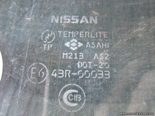 Türscheibe Seitenscheibe vorne rechts Nissan Terrano Ford Maverick M213AS2DOT20