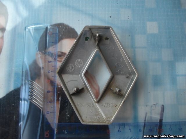 Emblem Logo hinten Renault Safrane Laguna Megane 7700824625 824625 7,5 cm. x 9,5